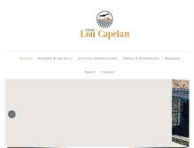 Tablet Screenshot of domaineloucapelan.com